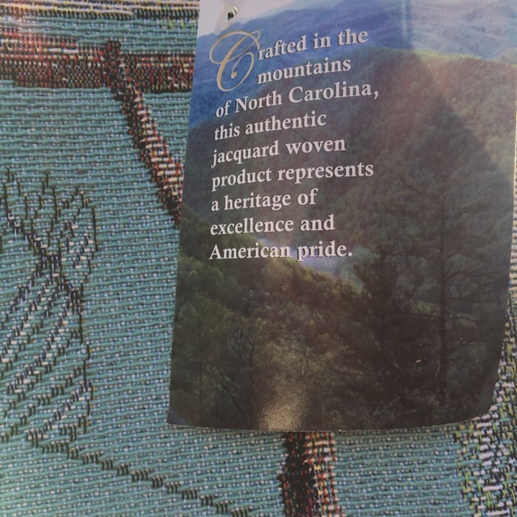 Wall Tapestry Birds Nests with Wood Rod New w Tags - Picture 6 of 6